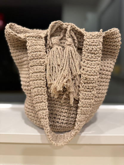 Handmade Cotton Drawstring Bag