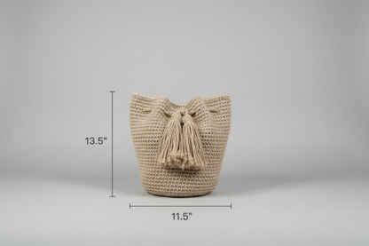 Handmade Cotton Drawstring Bag